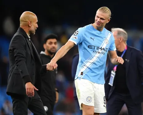 Erling Haaland Enters Exclusive Champions League 50-Goal Group, Praised by Guardiola as Ronaldo and Messi's Fellow Monster